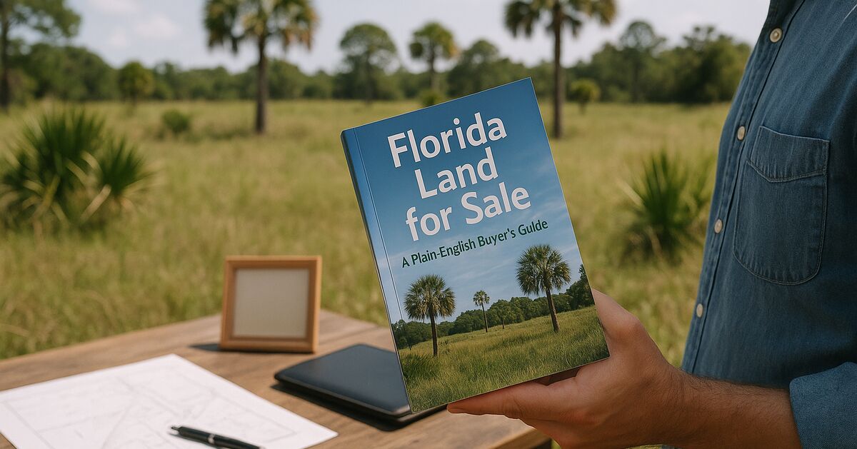 Pine flatwoods and palmetto on a vacant rural parcel in central Florida